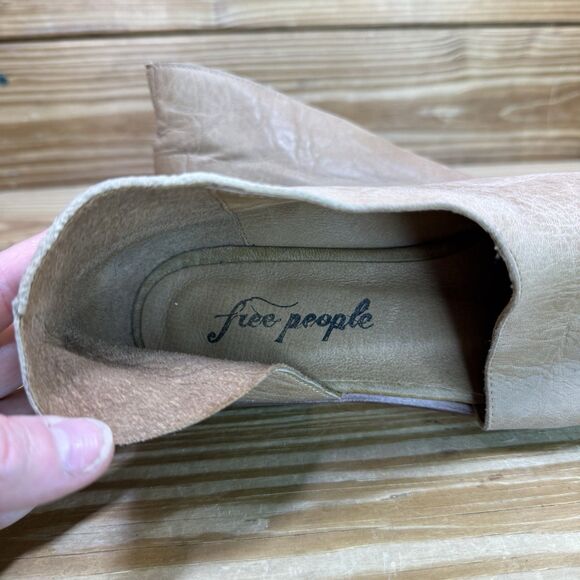 Free People Women’s Royale Dorsay Leather Pointed Toe Flats Size 38 US 7.5 - Picture 2 of 9